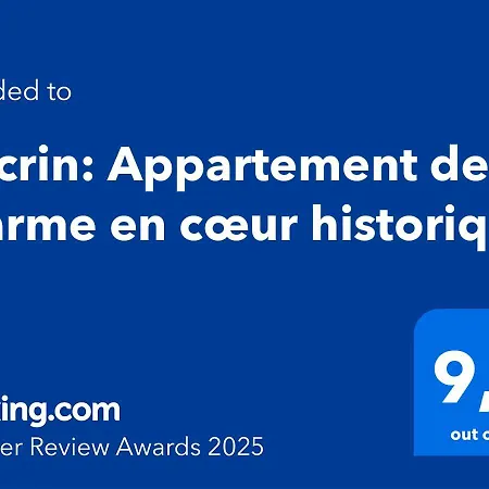 L'ecrin: De Charme En Coeur Historique